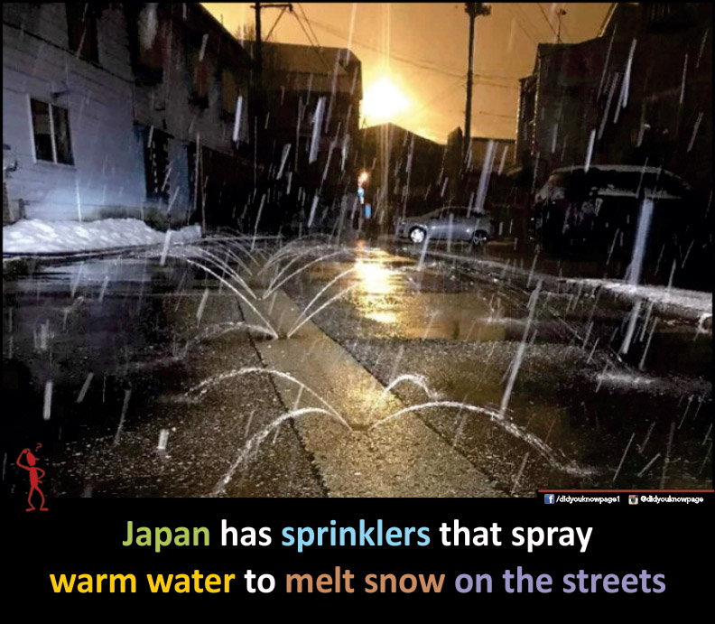 Japan has sprinklers-Stumbit Did You Know